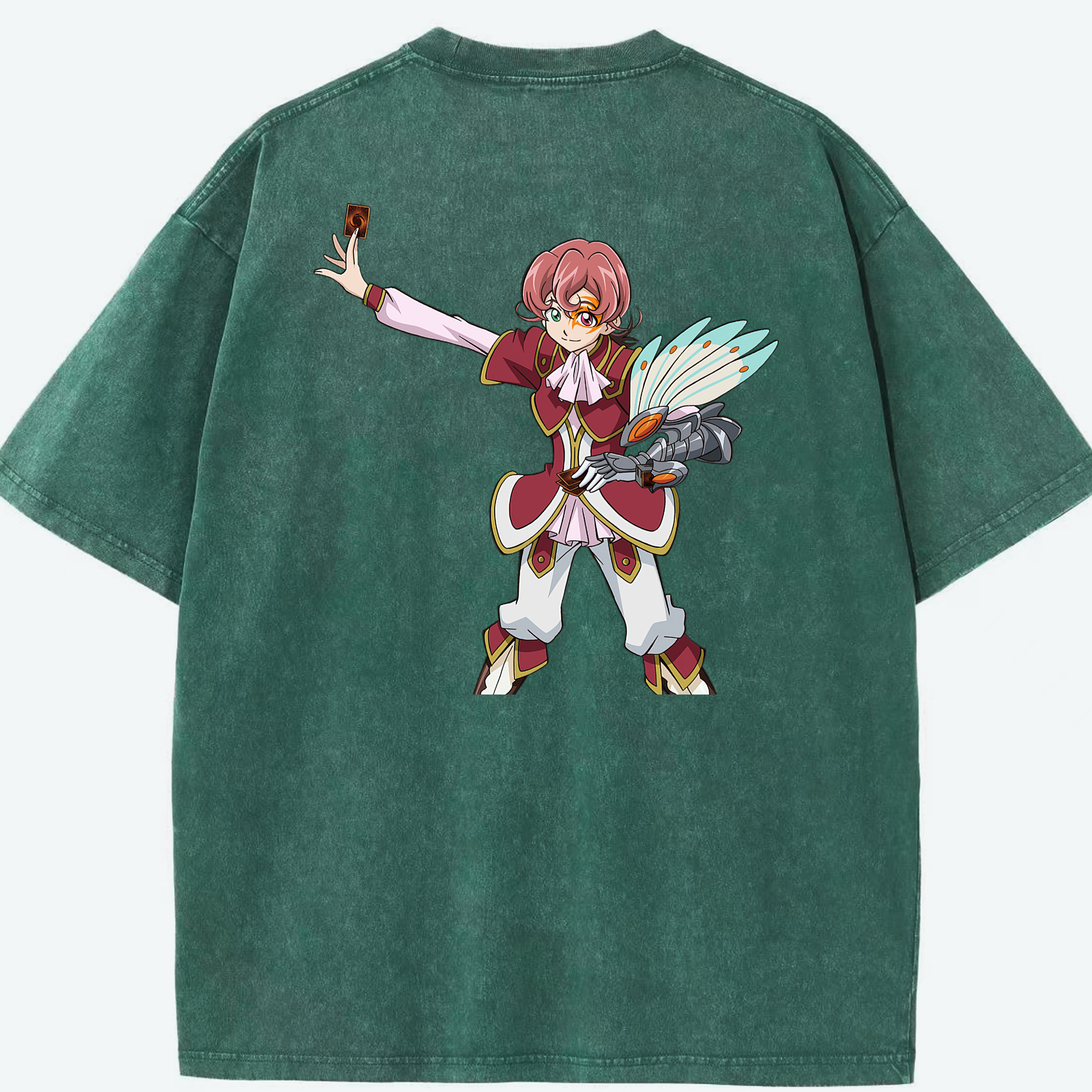 （画像用） 遊☆戯☆王 Yu-Gi-Oh! 綿100% ヴィンテージ風 半袖Tシャツ（背面プリント）